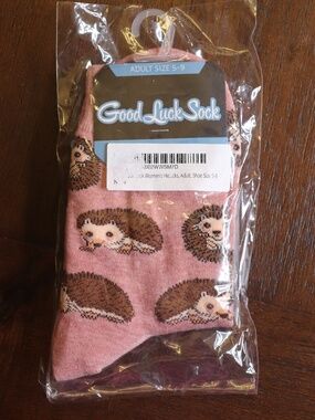 Good Luck Sock Hedgehodge Socks, Adult